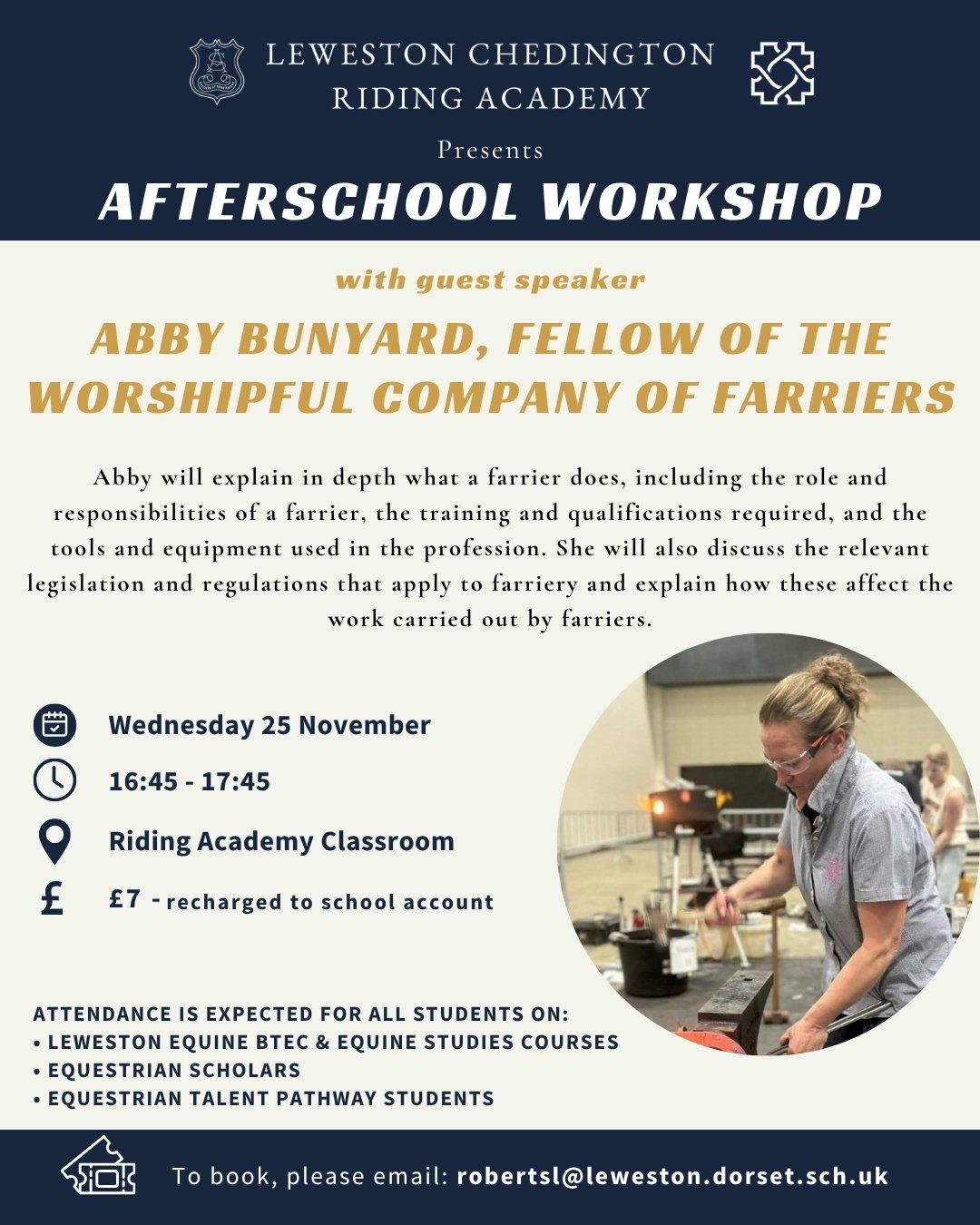 Equestrian lecture November 2026 Abby Bunyard