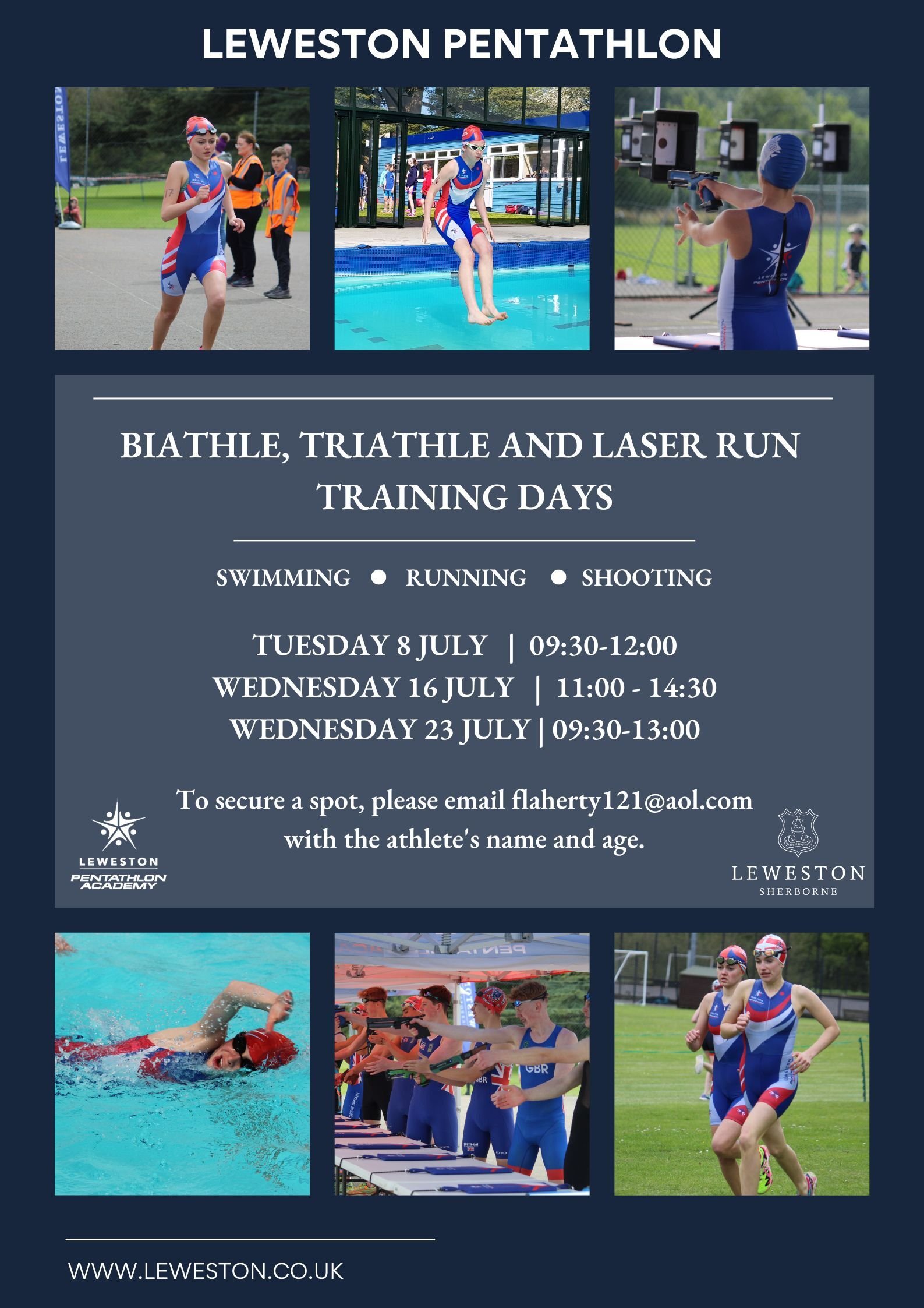 Pentathlon Summer Training Days