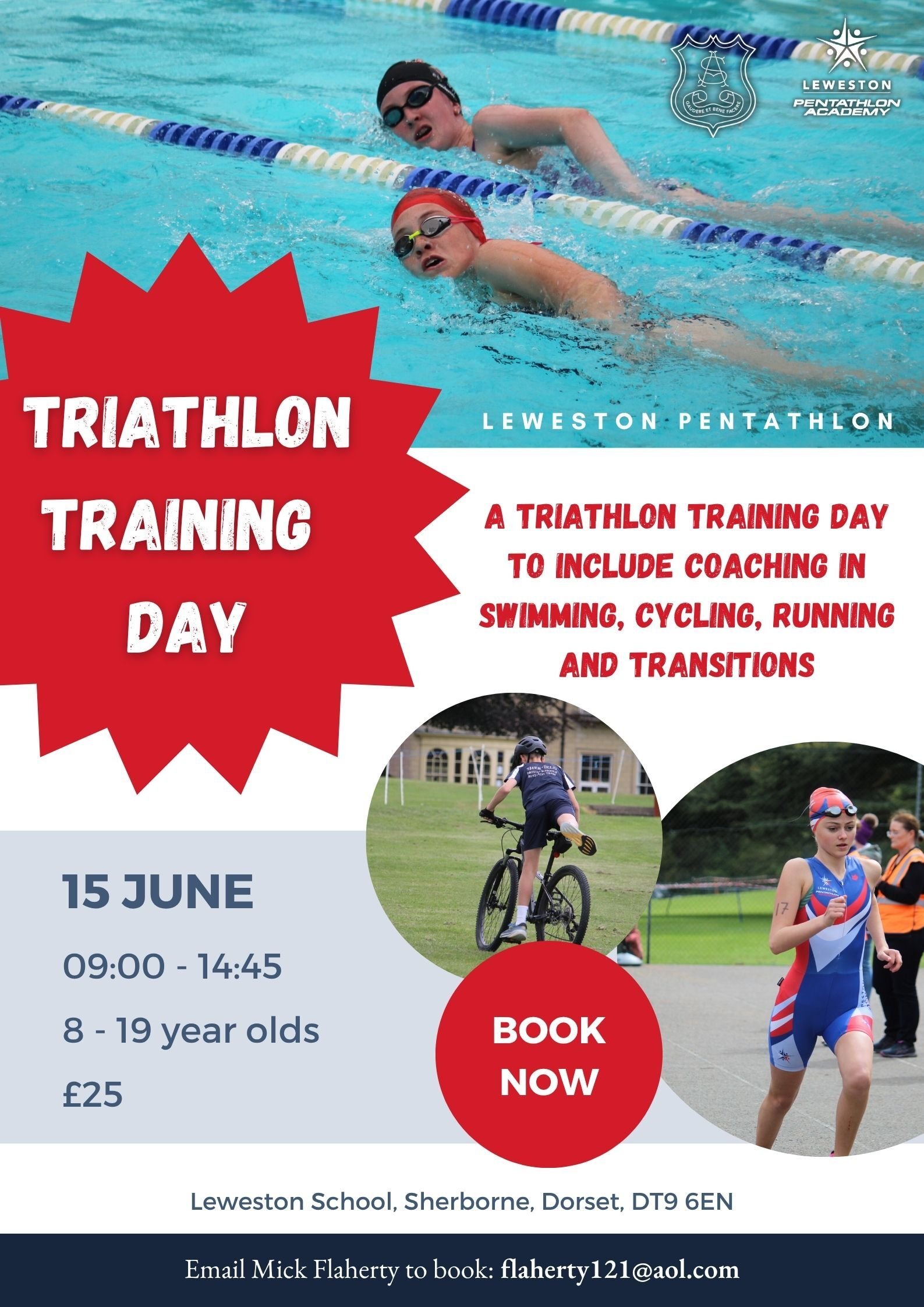 Triathlon Training Day Poster June 2025
