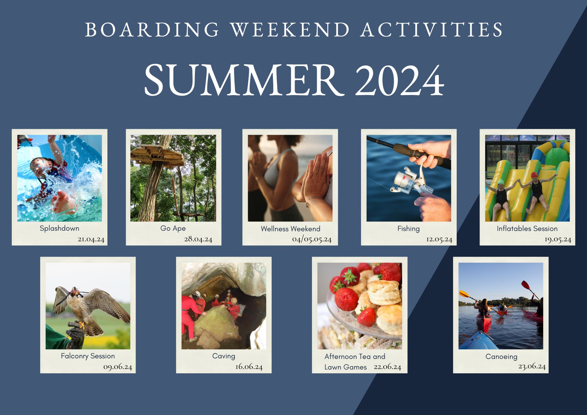Boarding Activities Summer 2024
