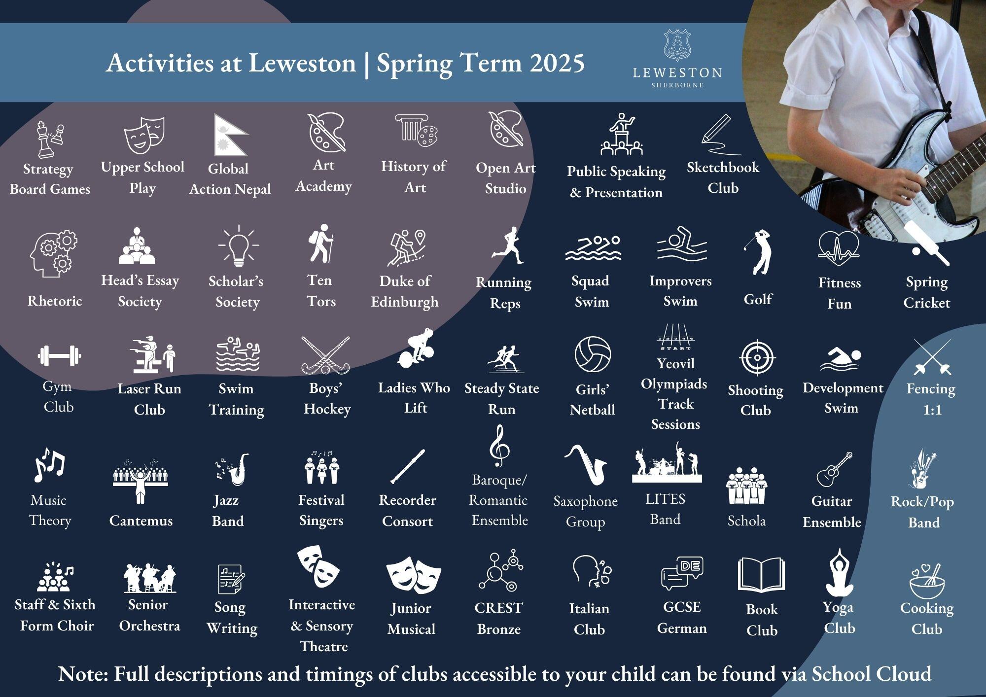 Senior Activities Infographic Spring 25