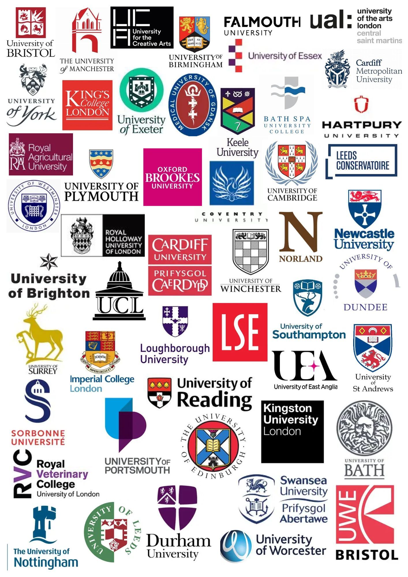 University Logos A4 (Portrait)